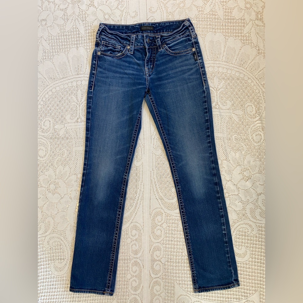 Silver “Suki Straight” Jeans – Medium/Dark Wash, Size 30 Waist, Great Condition